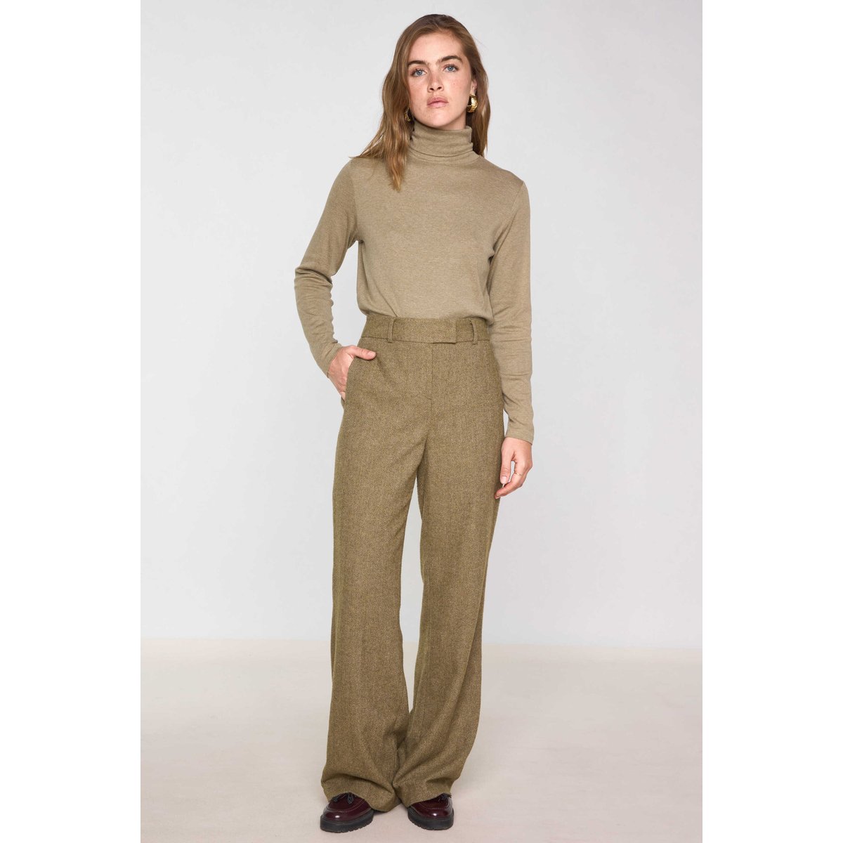 Pantalon droit MAXENCE vert, Maison 123