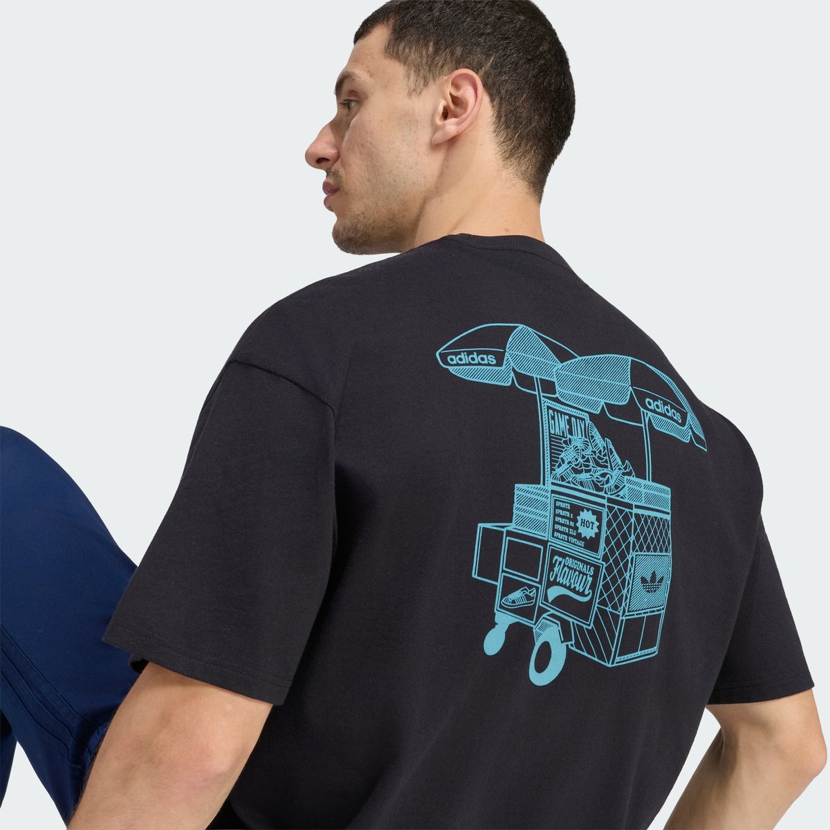 T-Shirt Food Cart black, adidas Originals