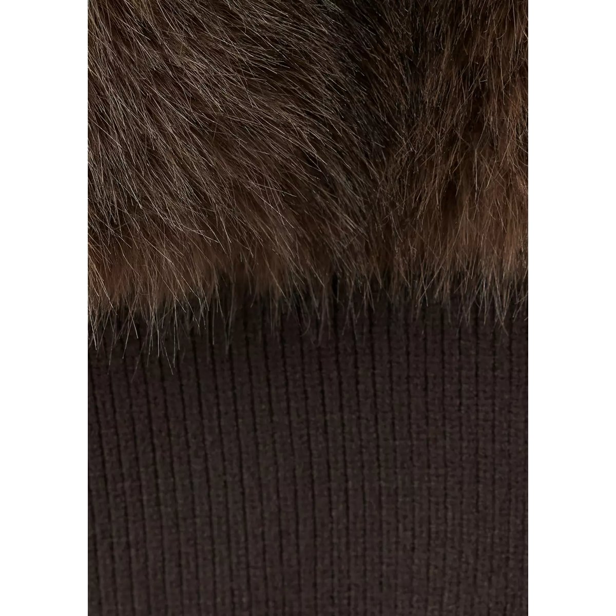 Veste imitation fourrure chocolat, MANGO