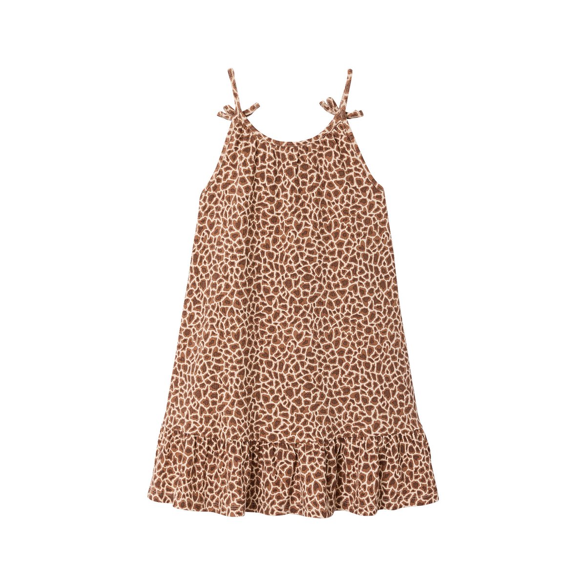 Robe fine bretelles jersey beige, VERTBAUDET