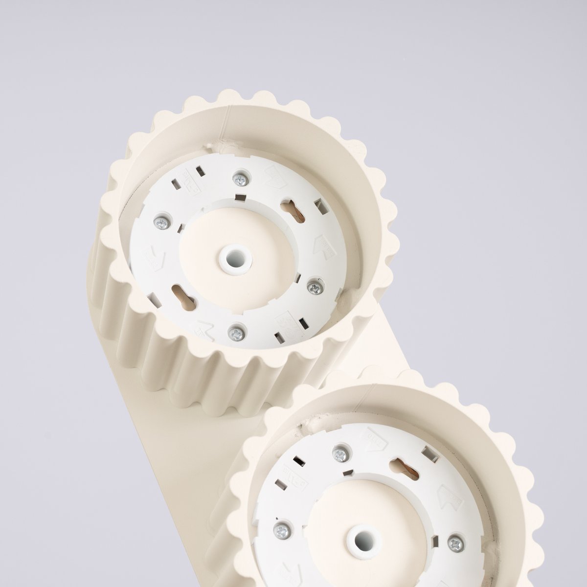 Plafonnier Aluminium Beige Gx53 2 Aura beige, EDEN