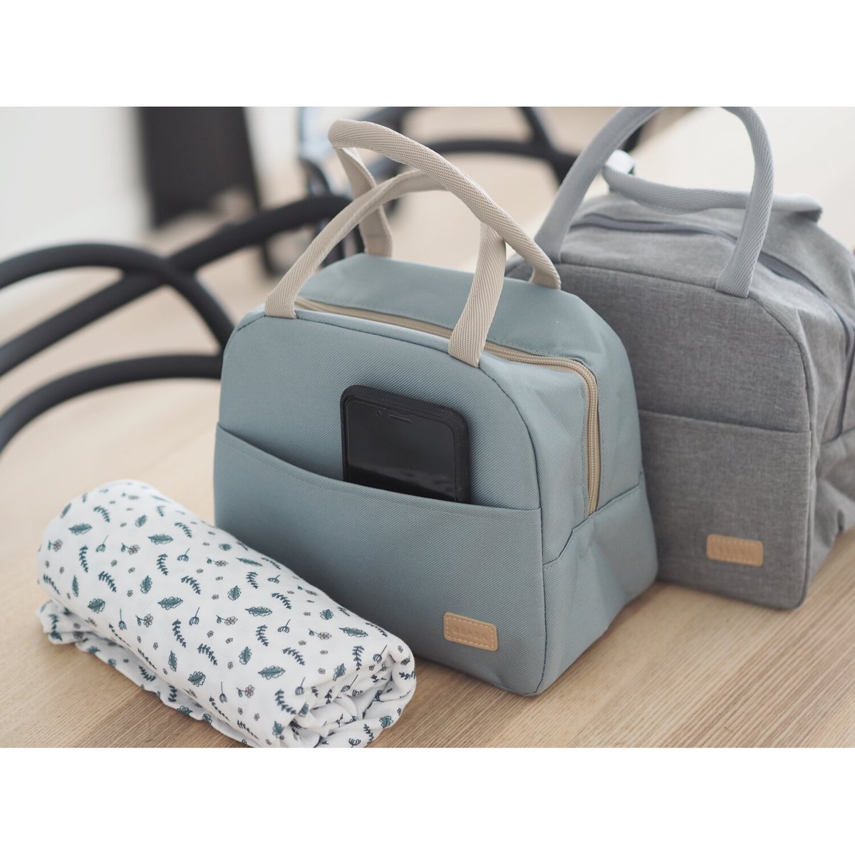 Sac repas isotherme gris chiné, BEABA