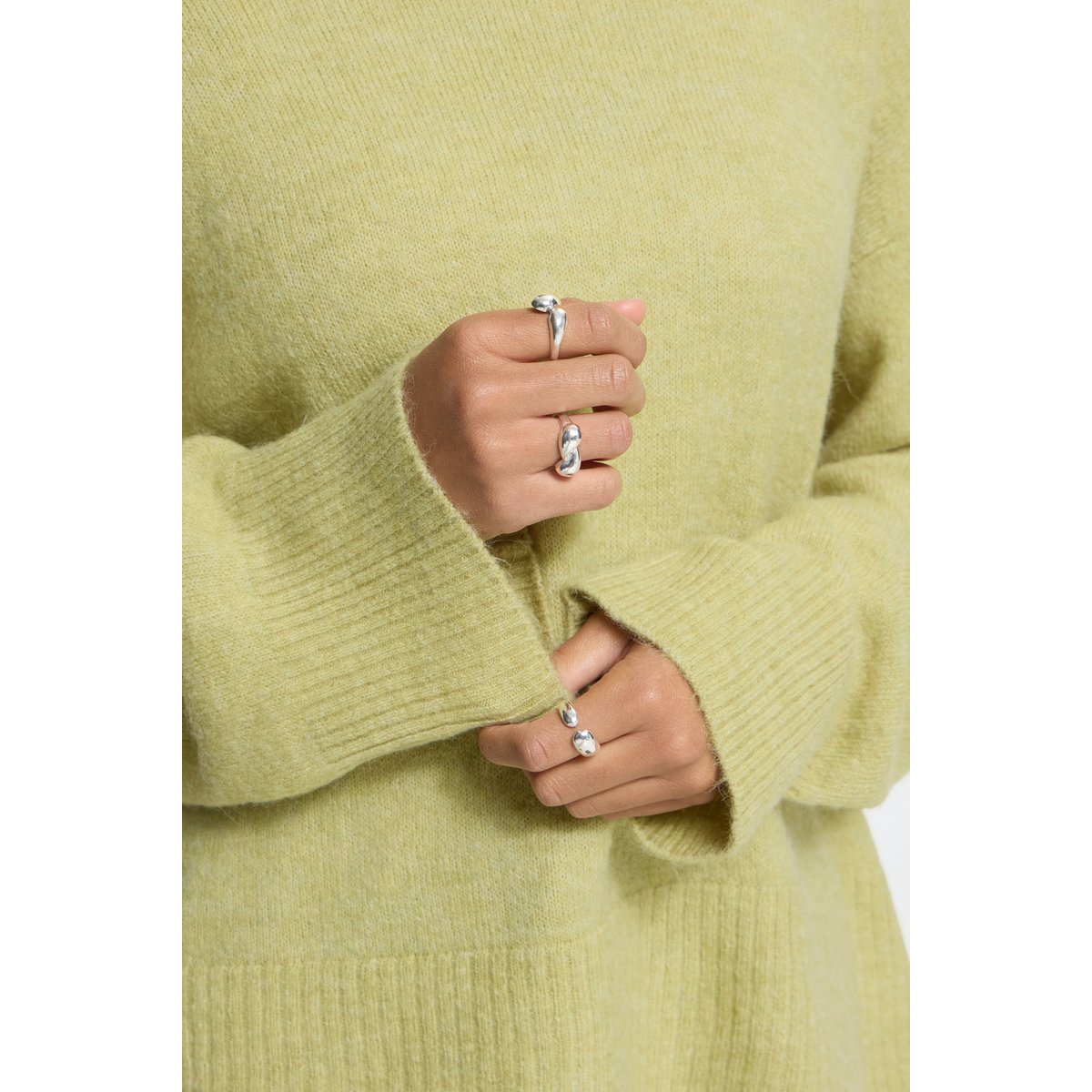 Á manches longues vert leek green, ICHI