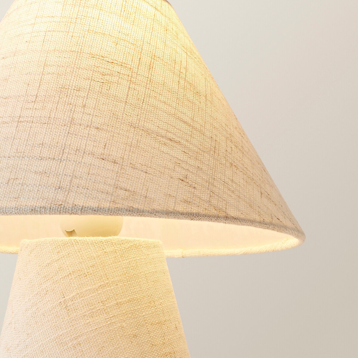 Ginny Tapered Linen Table Lamp natural, SO'HOME