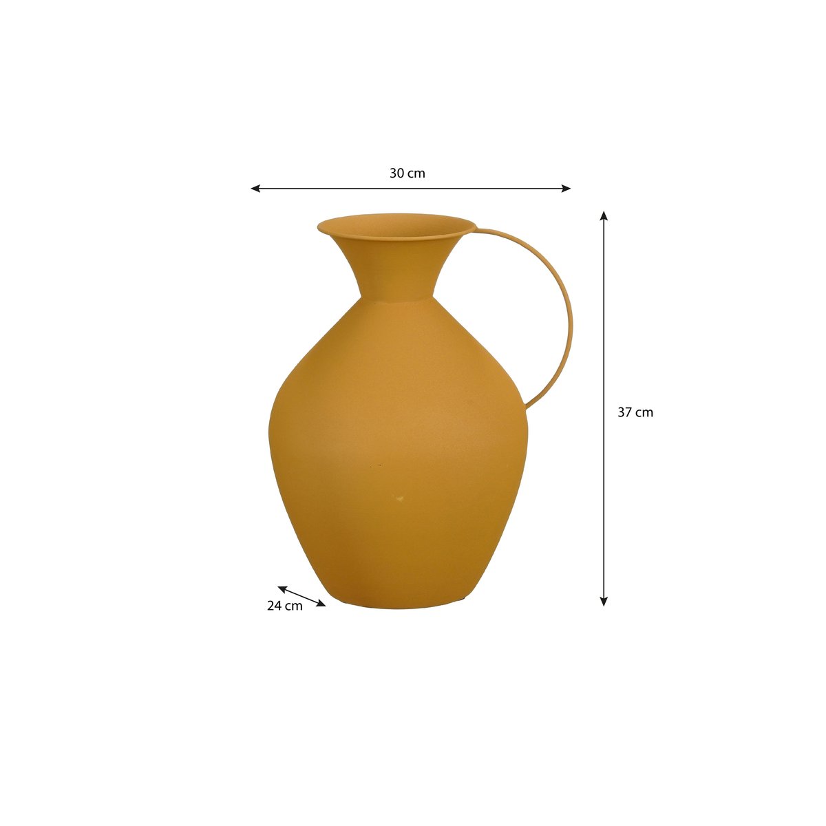 Vase texturé GYGE jaune, MICA DECORATIONS