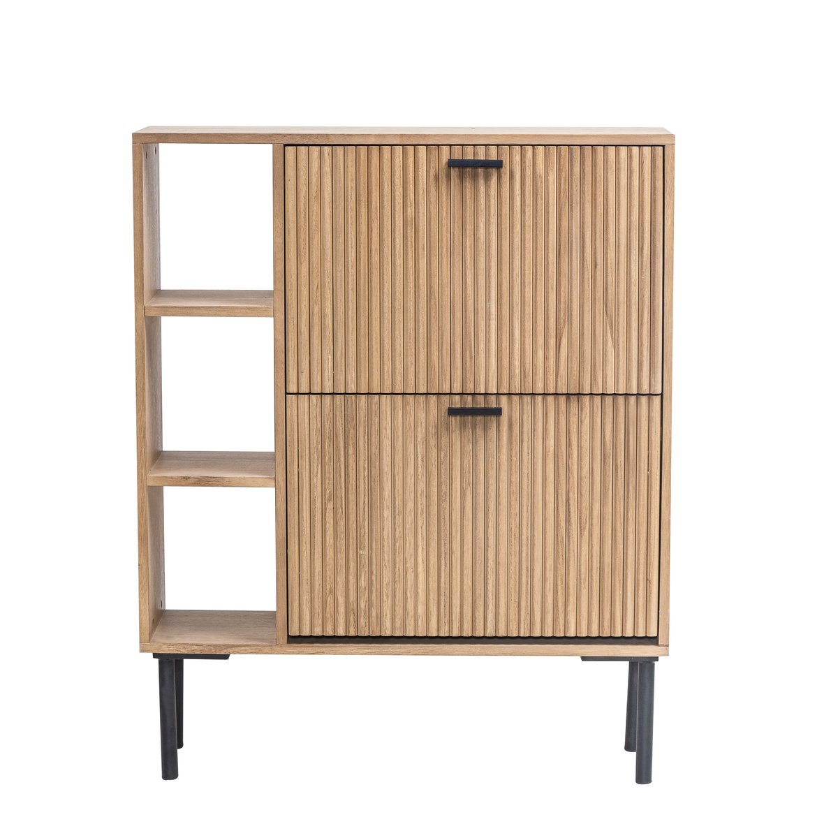 Meuble a chaussures 2 tiroirs, COLOMBO bois naturel, NORDLYS