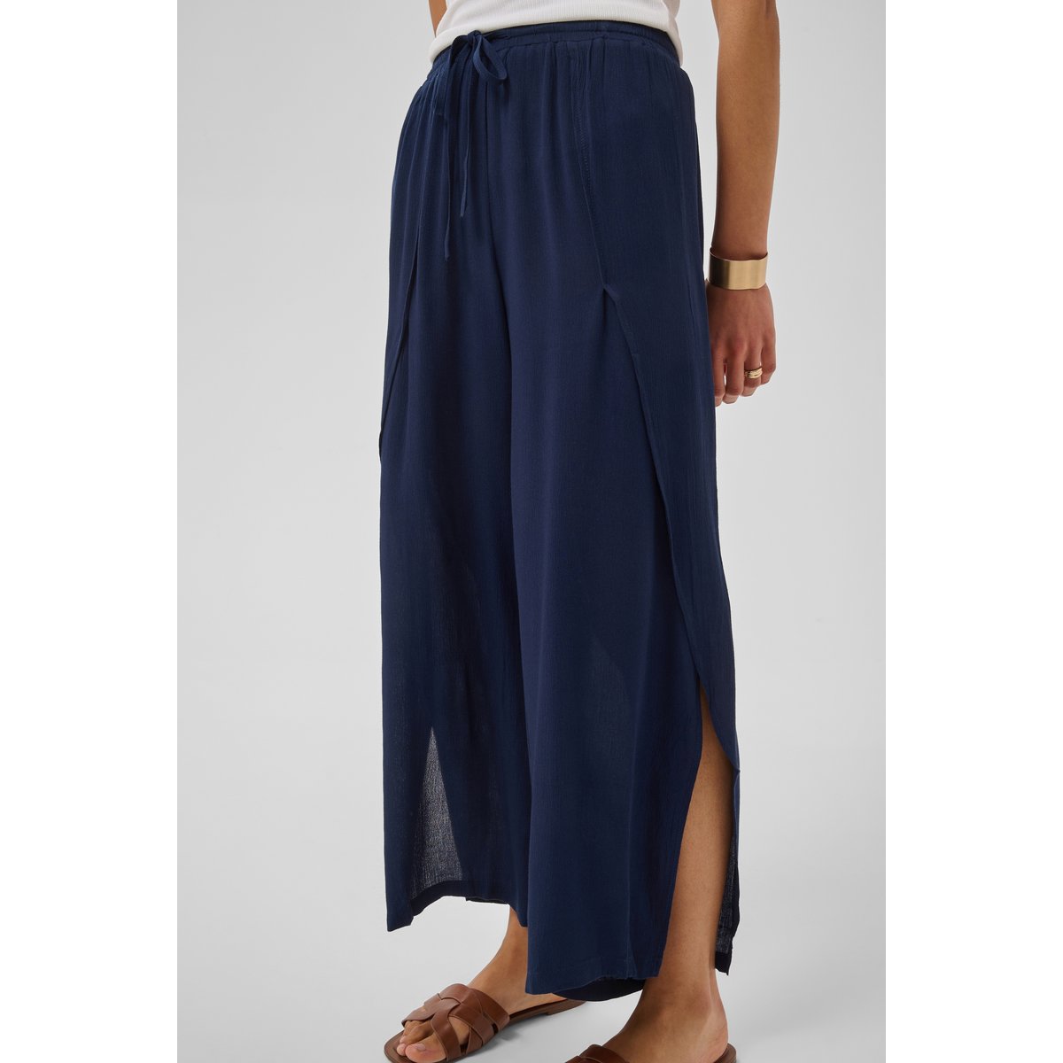 Pantalon casual bleu navy blazer, CREAM