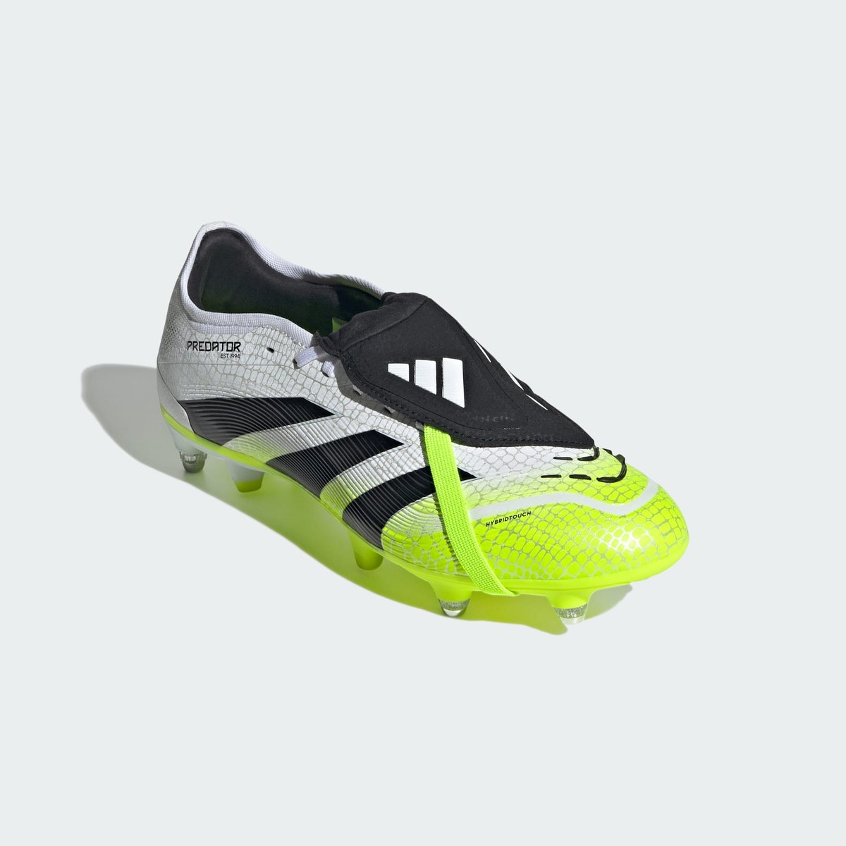 Chaussure Languette Rabattue Predator Pro Terrain Gras Chaussure Languette Rabattue Predator Pro Terrain Gras cloud white / core black / lucid lemon, adidas Performance