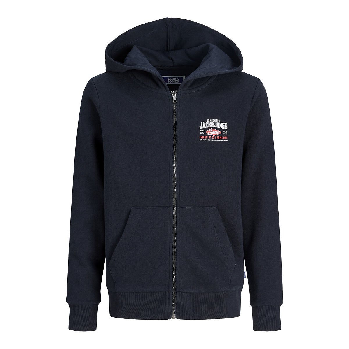 Zip-Up Hoodie navy blue, JACK & JONES JUNIOR