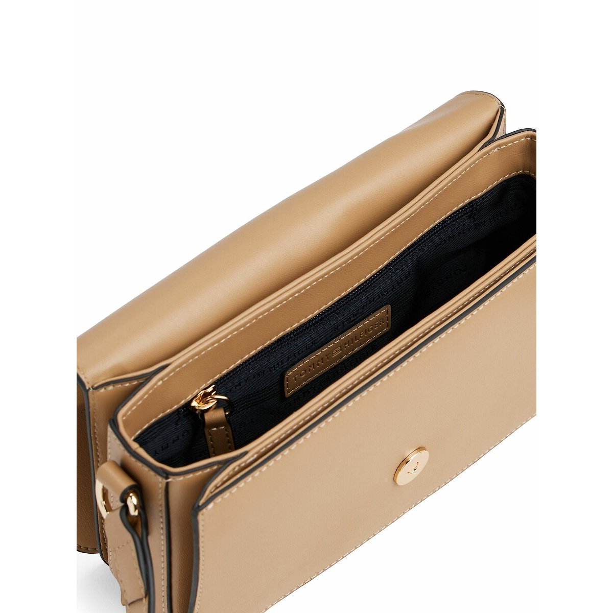 Sac besace à rabat, à bandoulière beige kaki, TOMMY HILFIGER