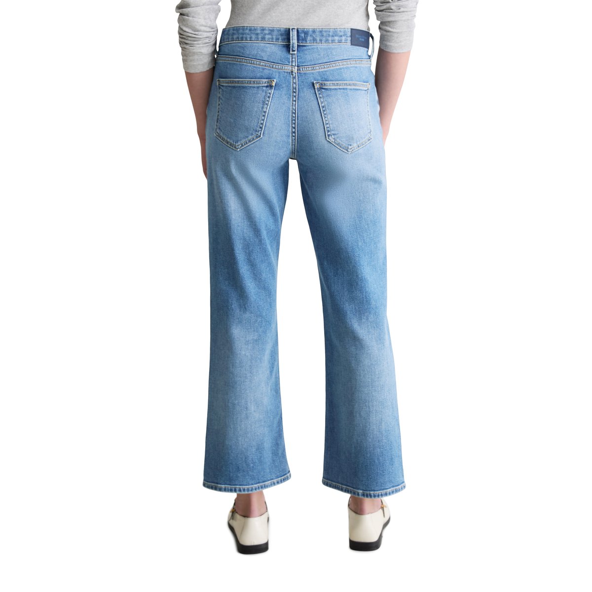 Jeans modèle Josina bootcut kick flare en Organic Cotton Stretch bleu moyen, MARC O’POLO DENIM