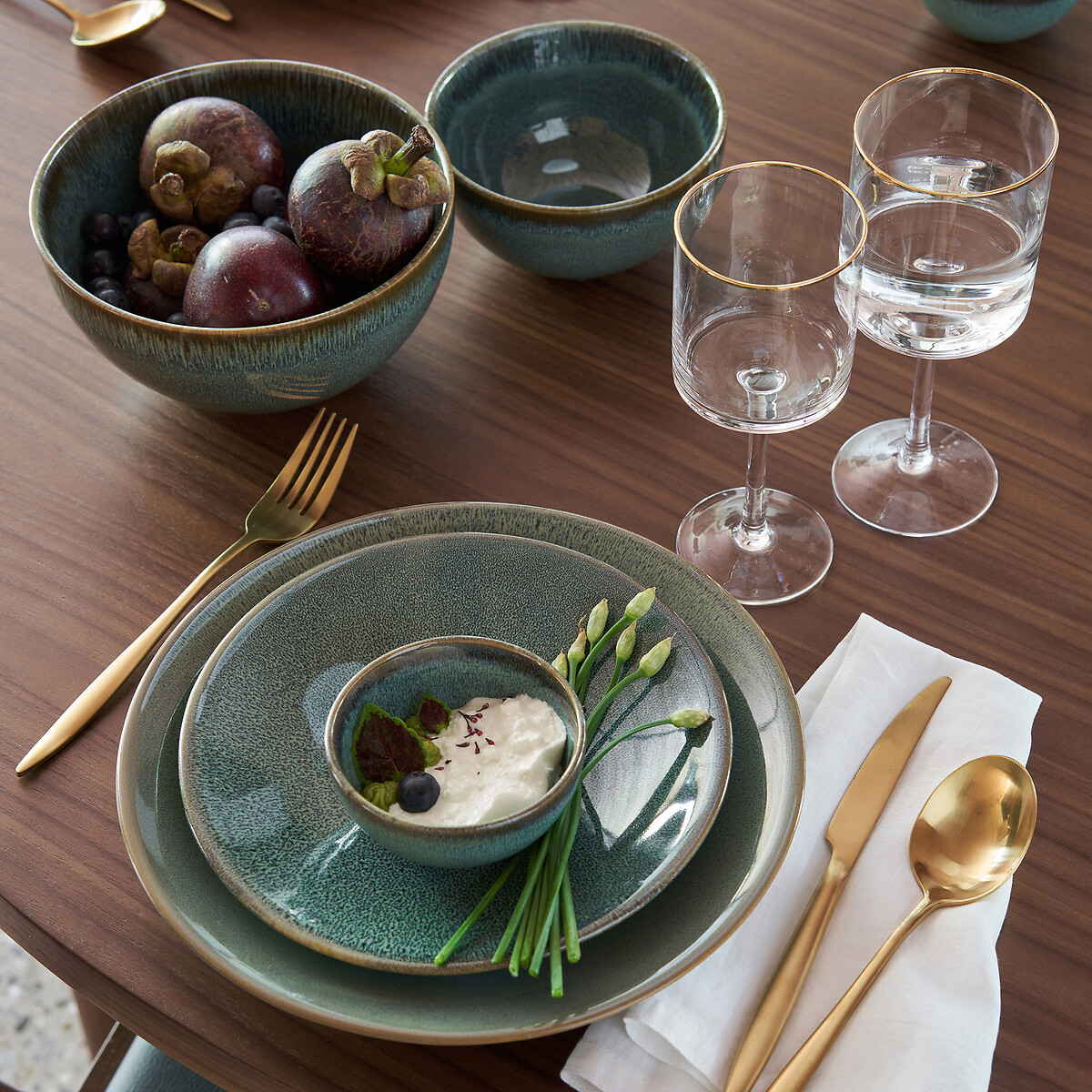 Smonaco 24-Piece Cutlery Set gold-coloured, LA REDOUTE INTERIEURS