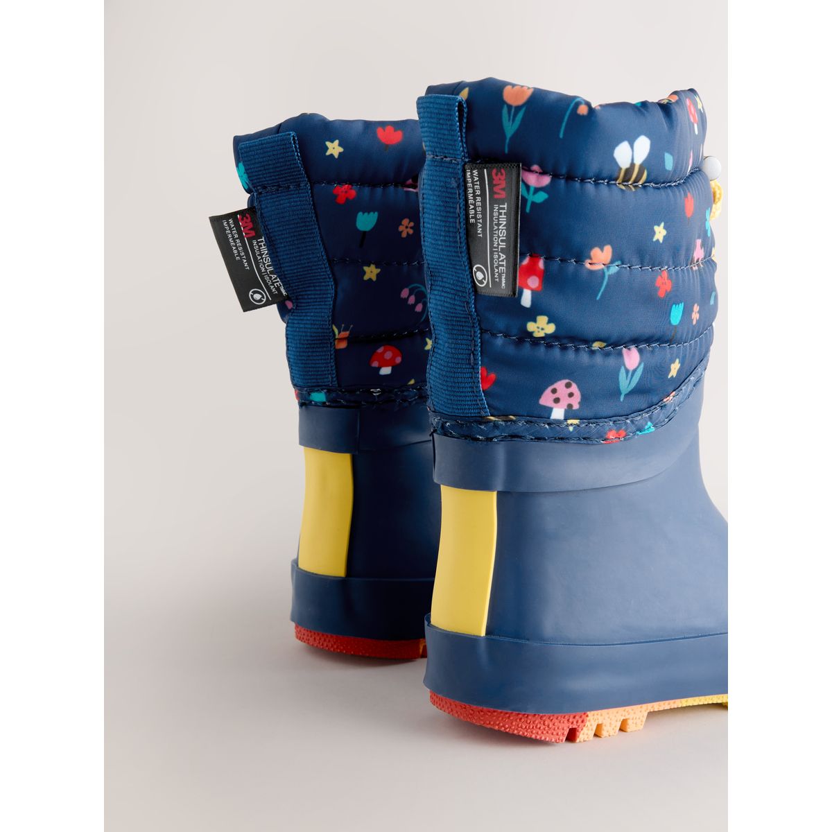Bottes en caoutchouc thinsulate doublées bleu marine, NEXT