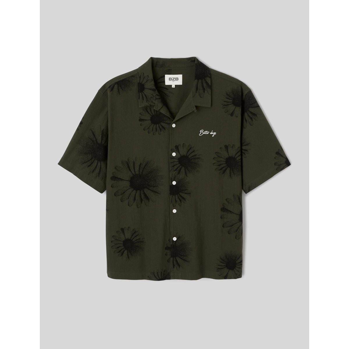 Chemise manches courtes blanc/ ecru, BZB
