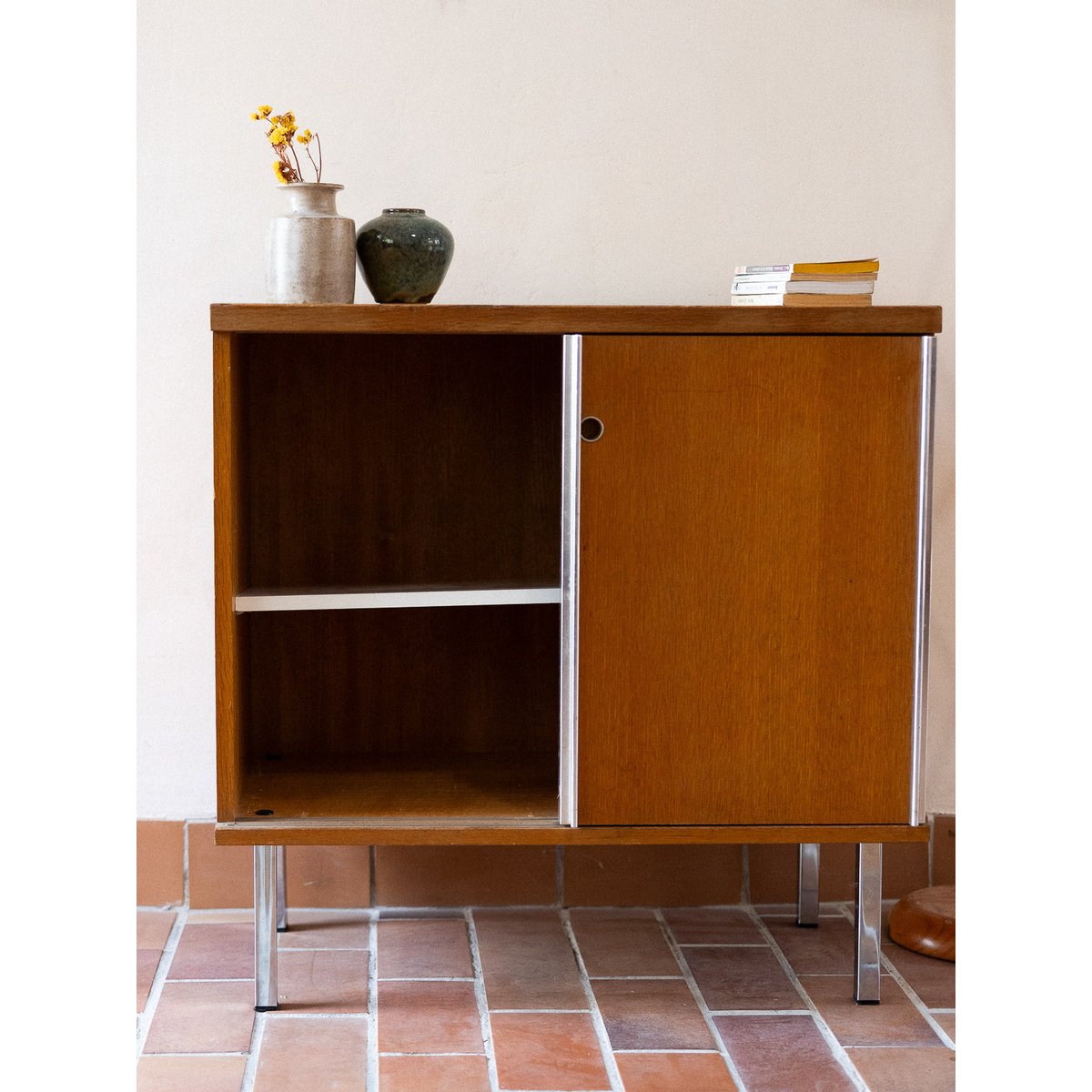 Buffet aux portes coulissantes Gustave N°1623 - Bon état bois clair, DEBONGOUT