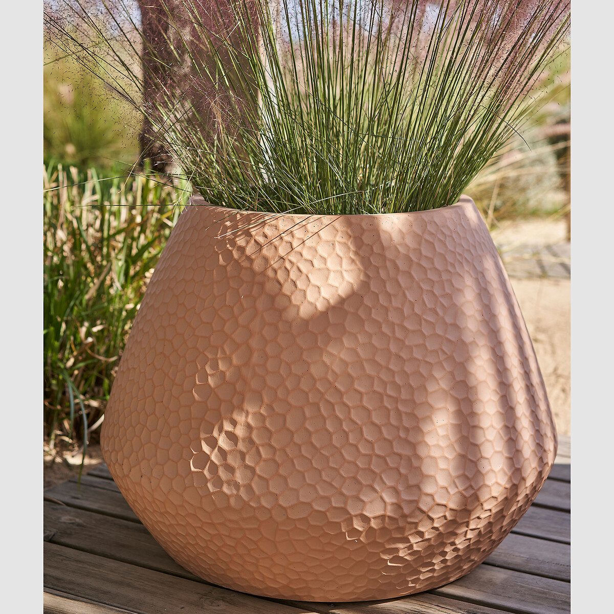 Outdoor Plant Pot Holder in Fibre Cement Salma natural, AM.PM