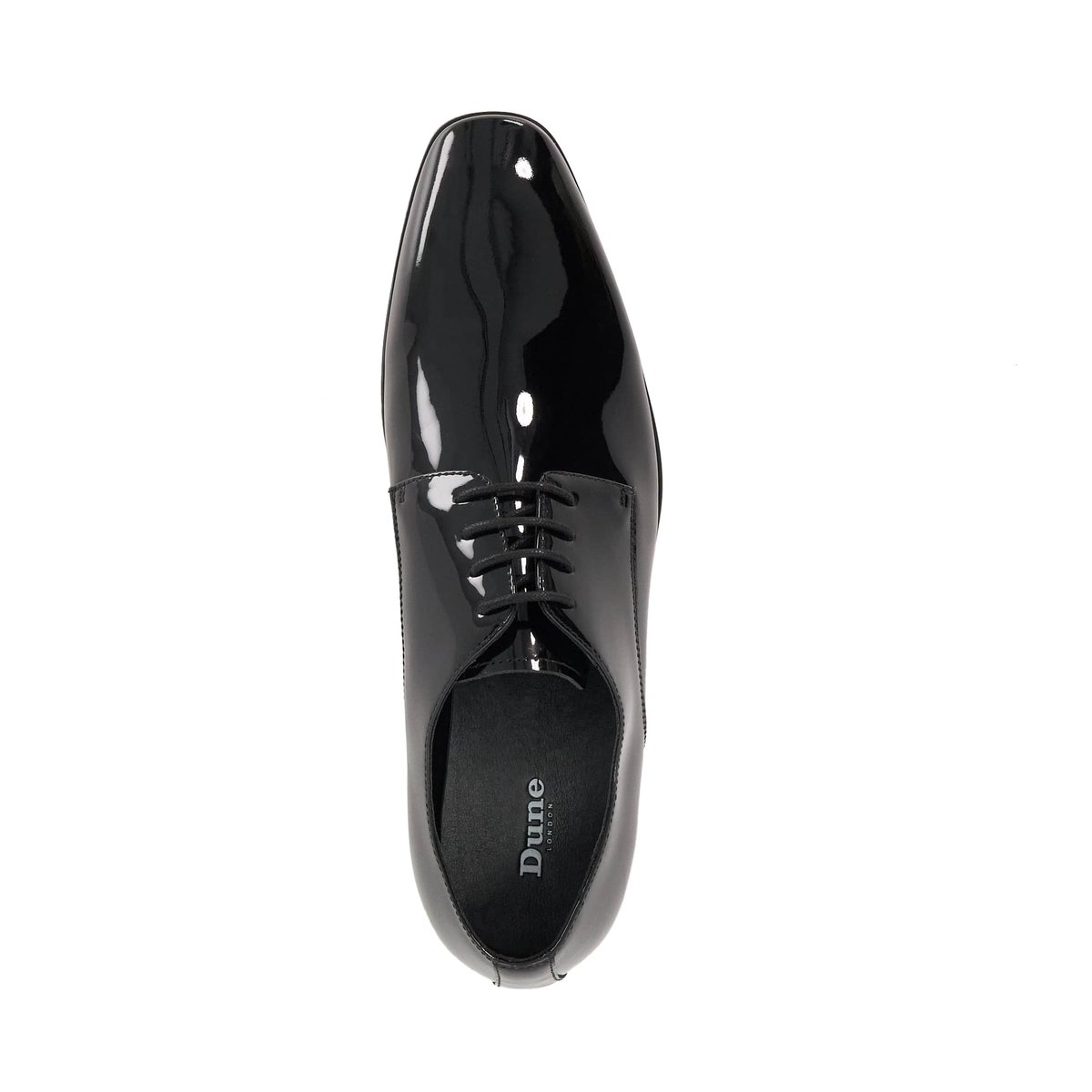 Gibson en cuir à lacets - SATCHEL black-patent leather, DUNE LONDON