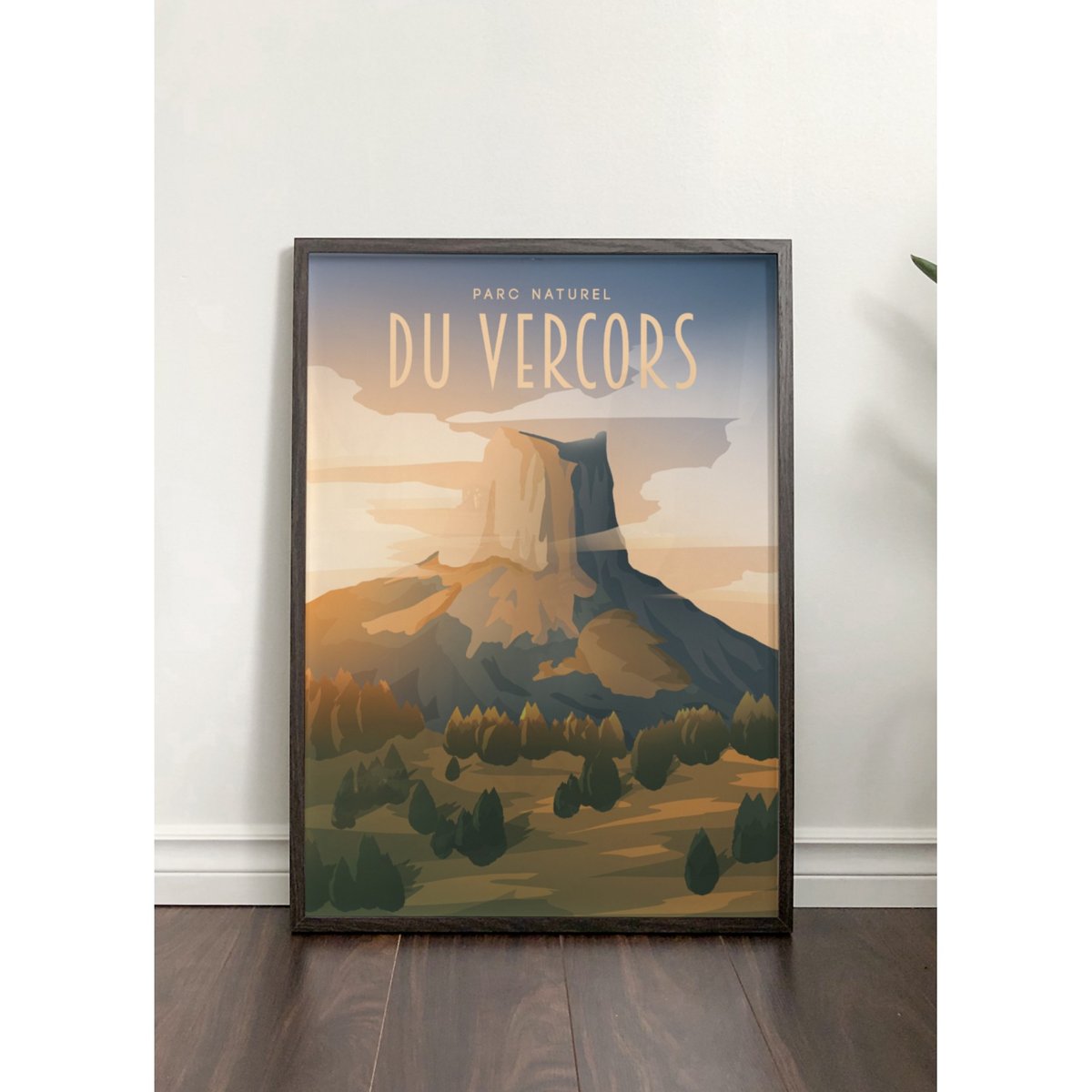 Affiche Parc du Vercors blanc, L'AFFICHERIE