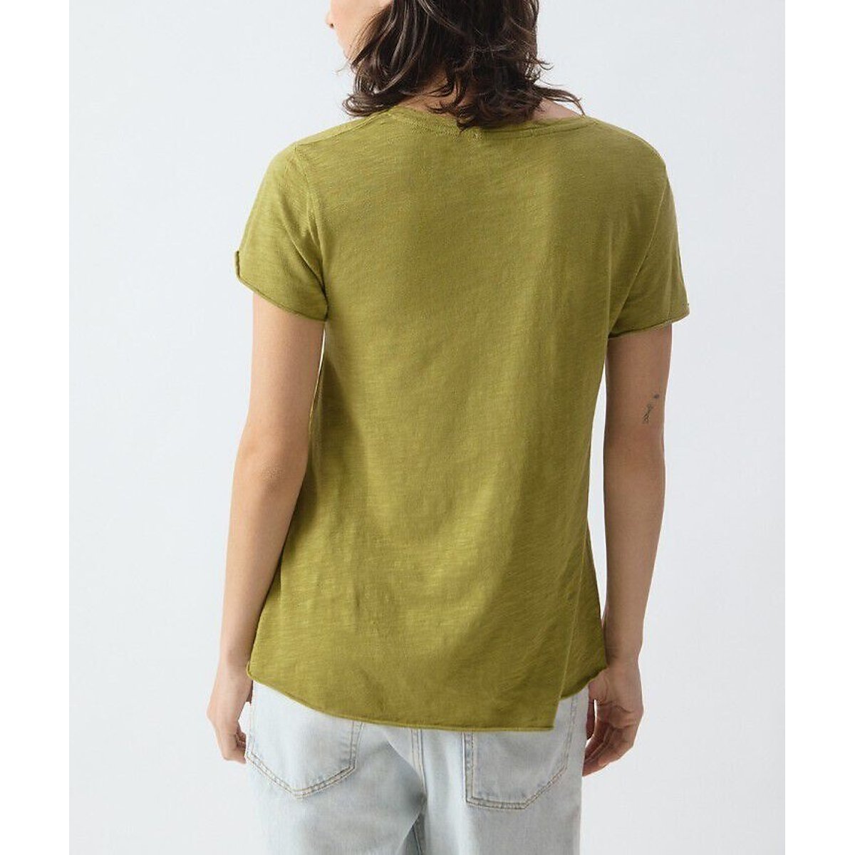 Jacksonville Short Sleeve V-Neck T-Shirt khaki, AMERICAN VINTAGE
