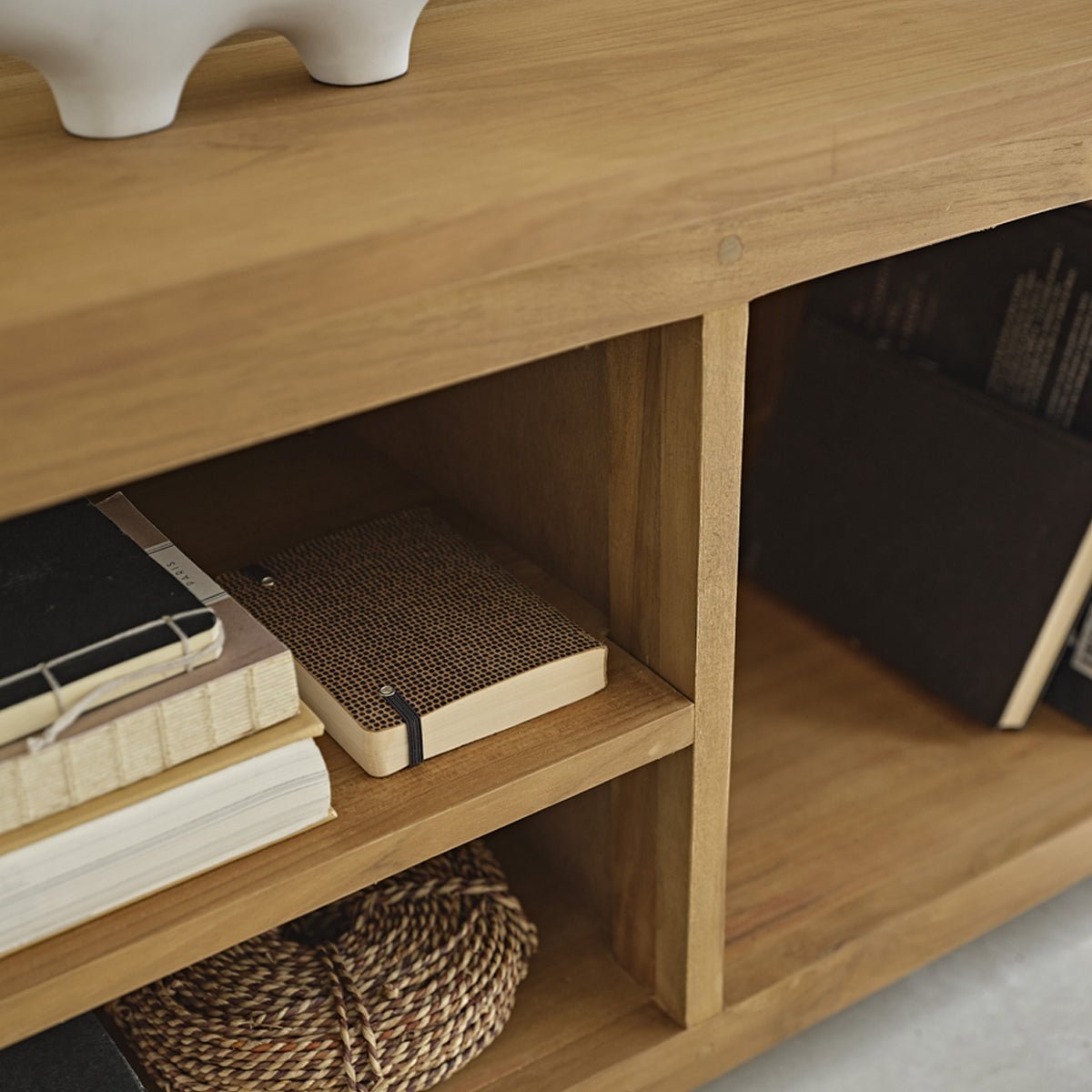 Meuble TV en bois de teck 150 cm BOSTON naturel, BERAH GETAH