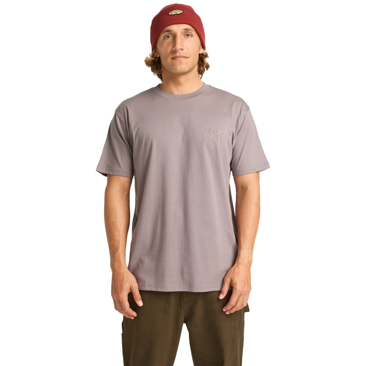T shirt manches courtes CRAYON WAVE gris dusty purple, BILLABONG