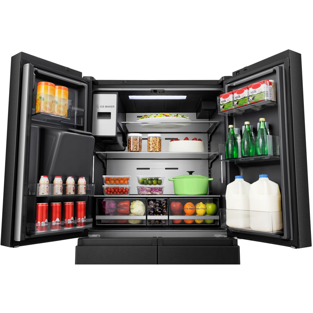 Réfrigérateur multi portes RQ760N4IFE SmartScreen inox, HISENSE