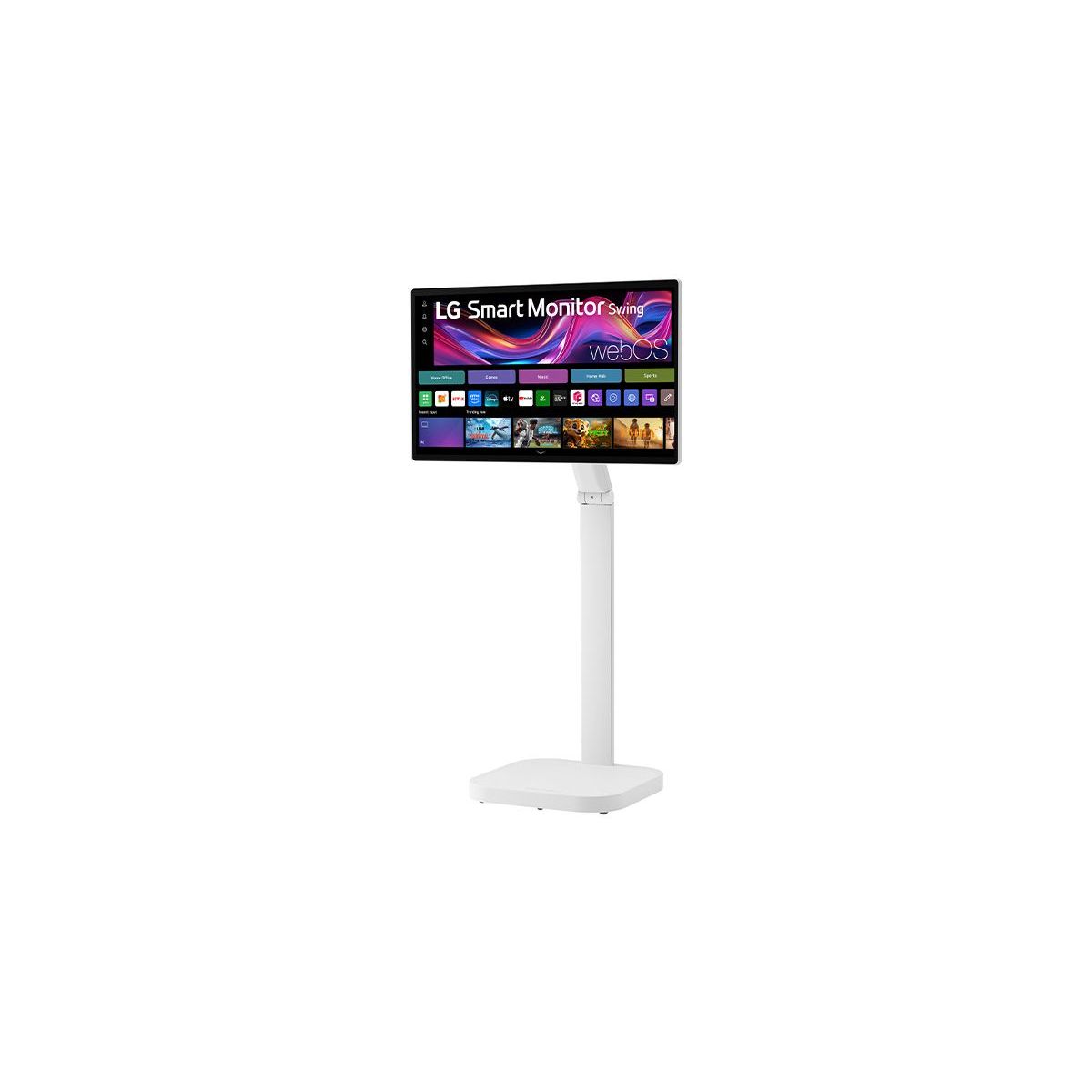 Ecran PC 4K 32U889SA-W.AE Smart Monitor 32'' IPS Tactile 4K HDR DCI P3 Pied réglable et orientable couleur unique, LG
