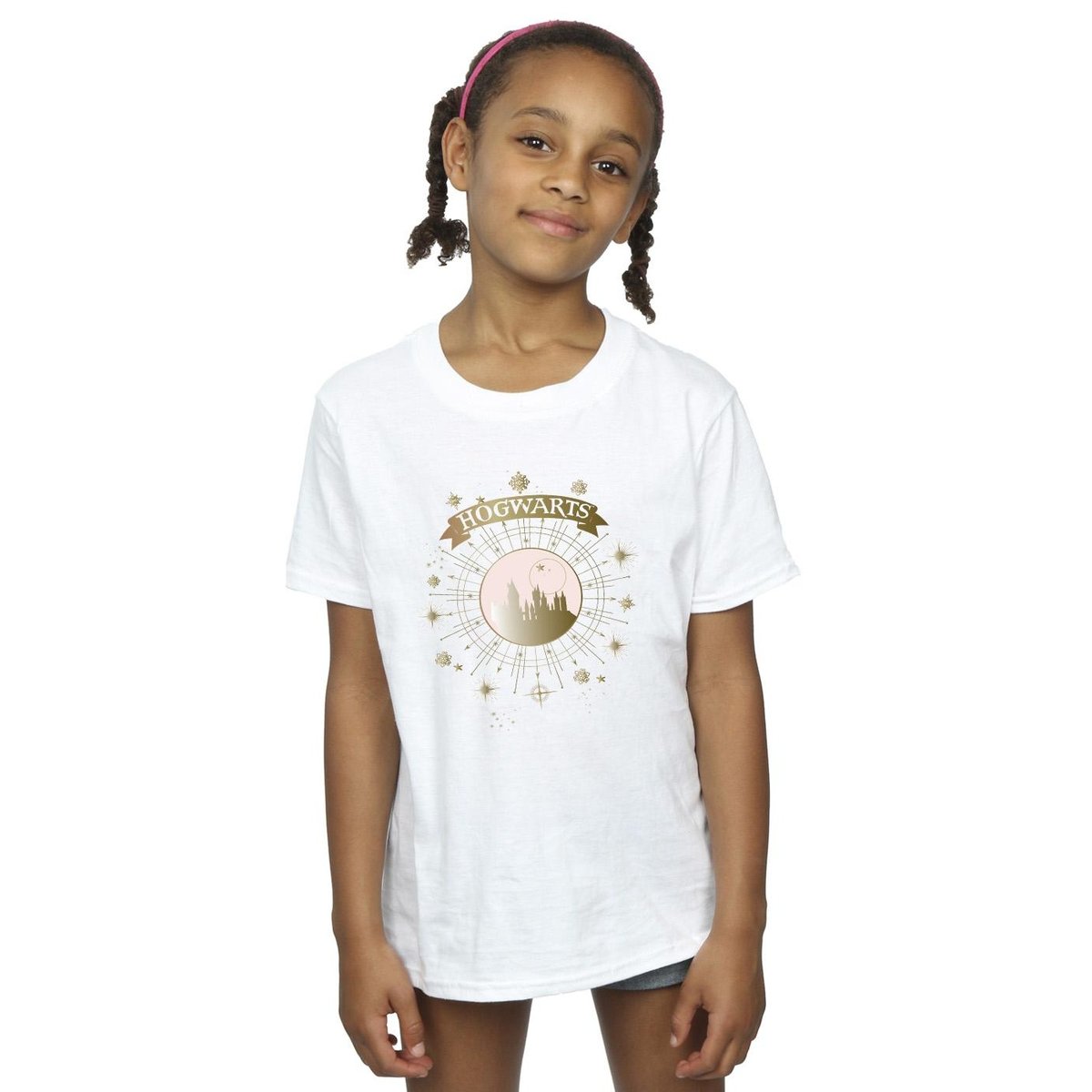 T-shirt HOGWARTS blanc, HARRY POTTER