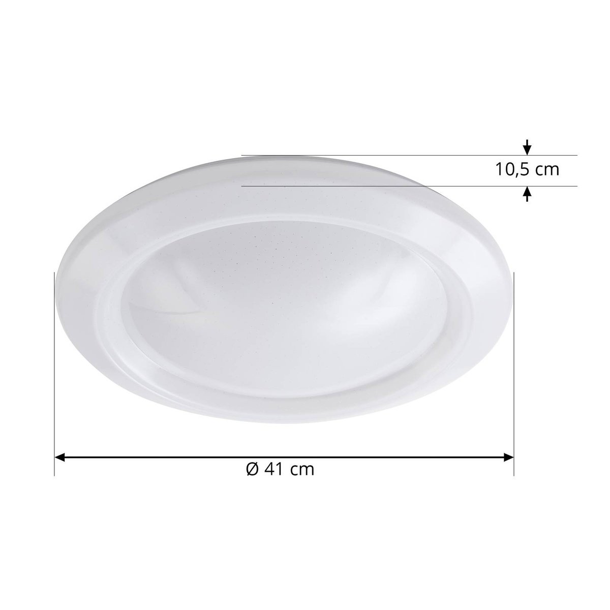 Plafonnier moderneLED, Thejesa blanc, LINDBY