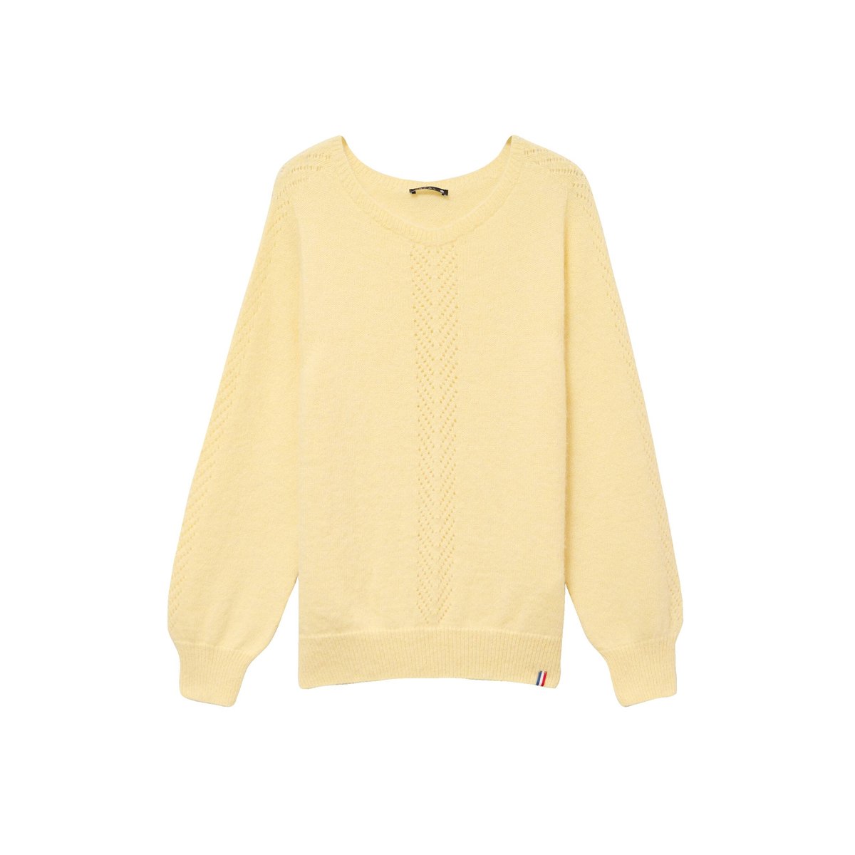 Pull confectionné en France jaune pastel, BREAL