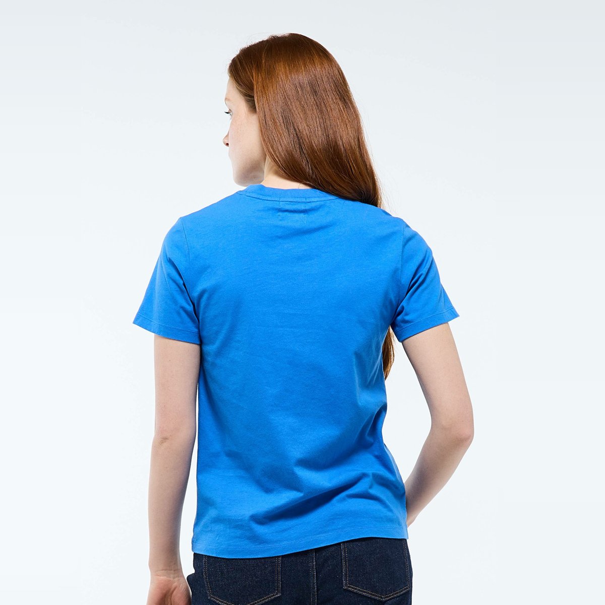 T-shirt à manches courtes à message imprimé en coton BIO campanule, MONOPRIX