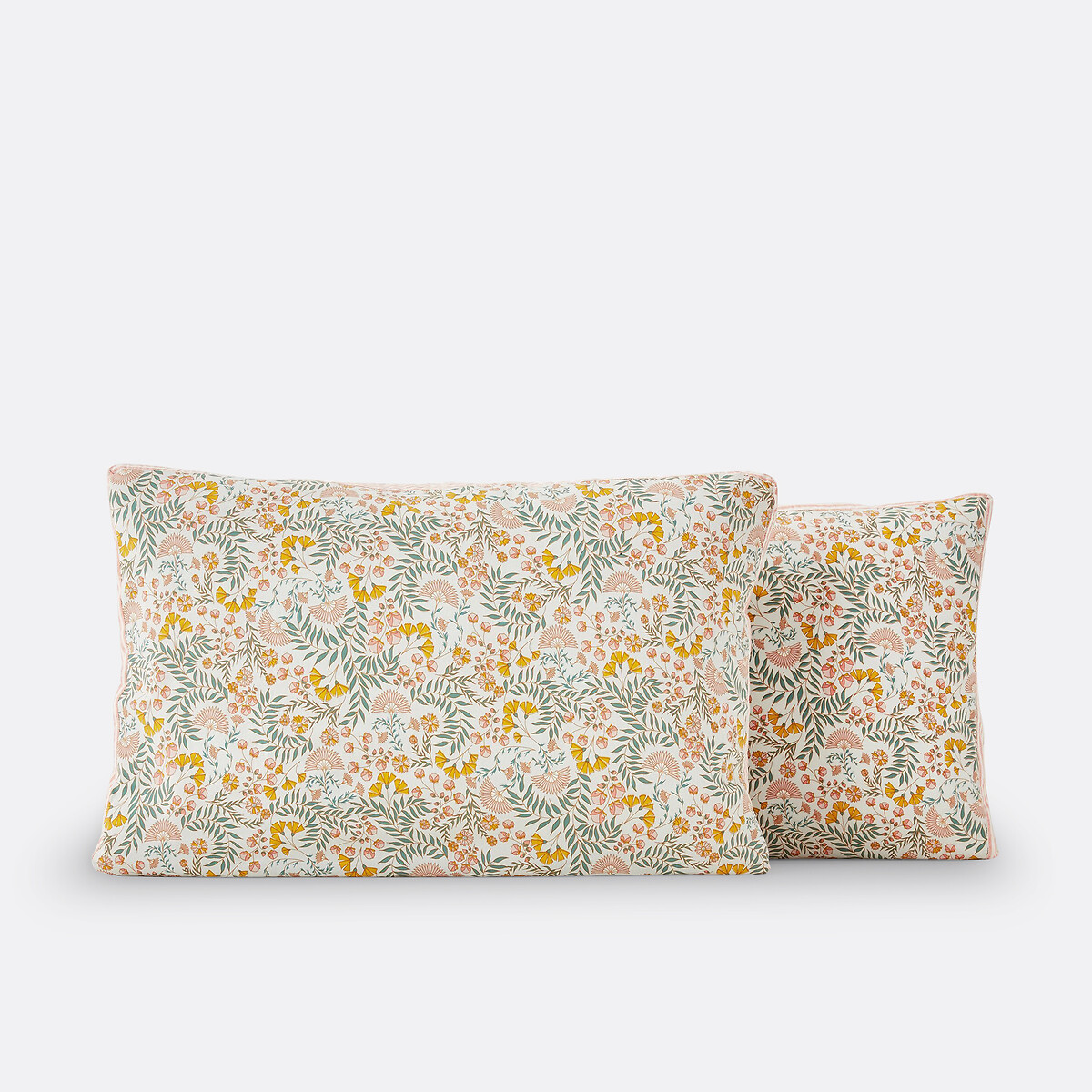 Kussensloop in gewassen katoen, Majari bloemenprint, LA REDOUTE INTERIEURS