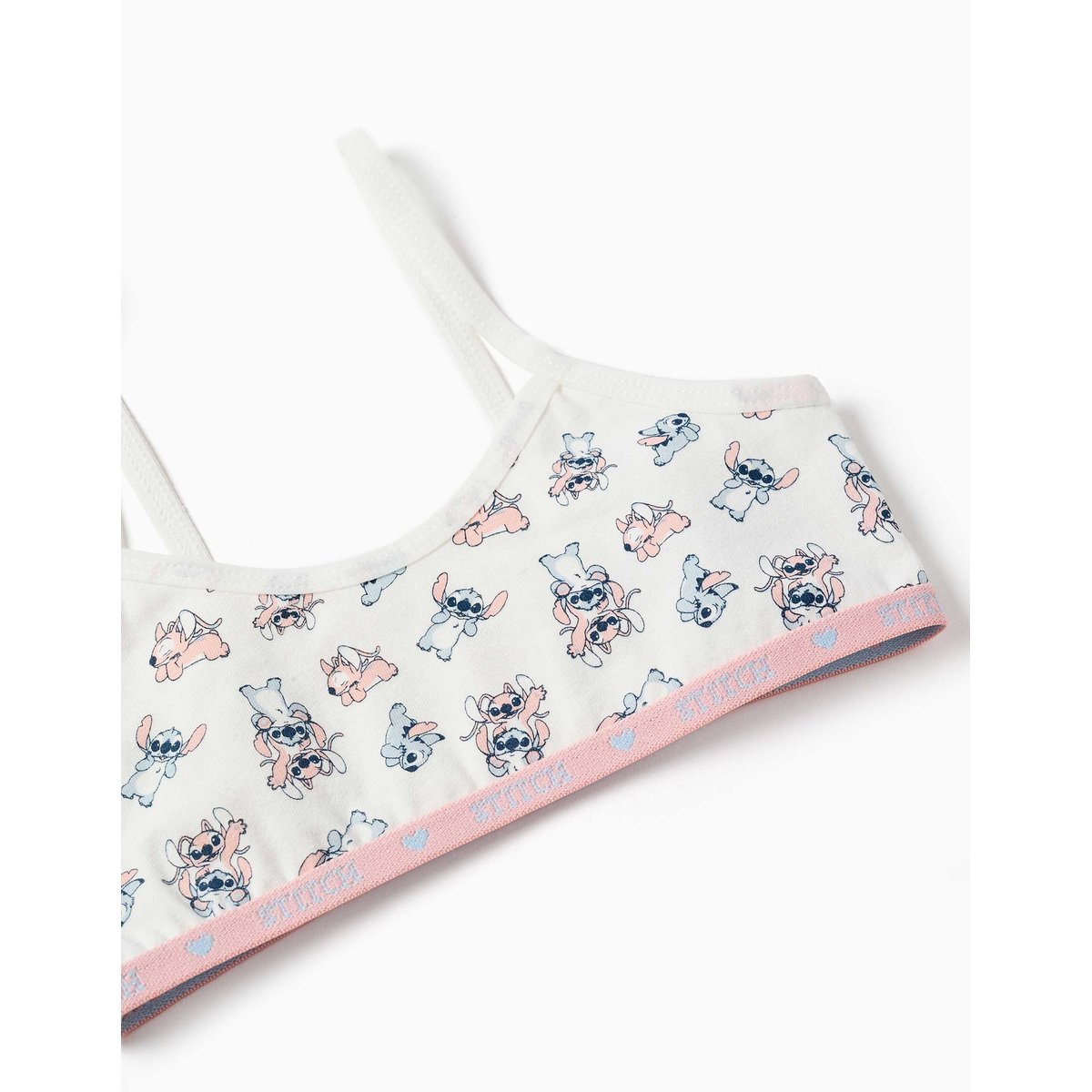 Ensemble de top et culottes avec Stitch et Angel beige clair, ZIPPY