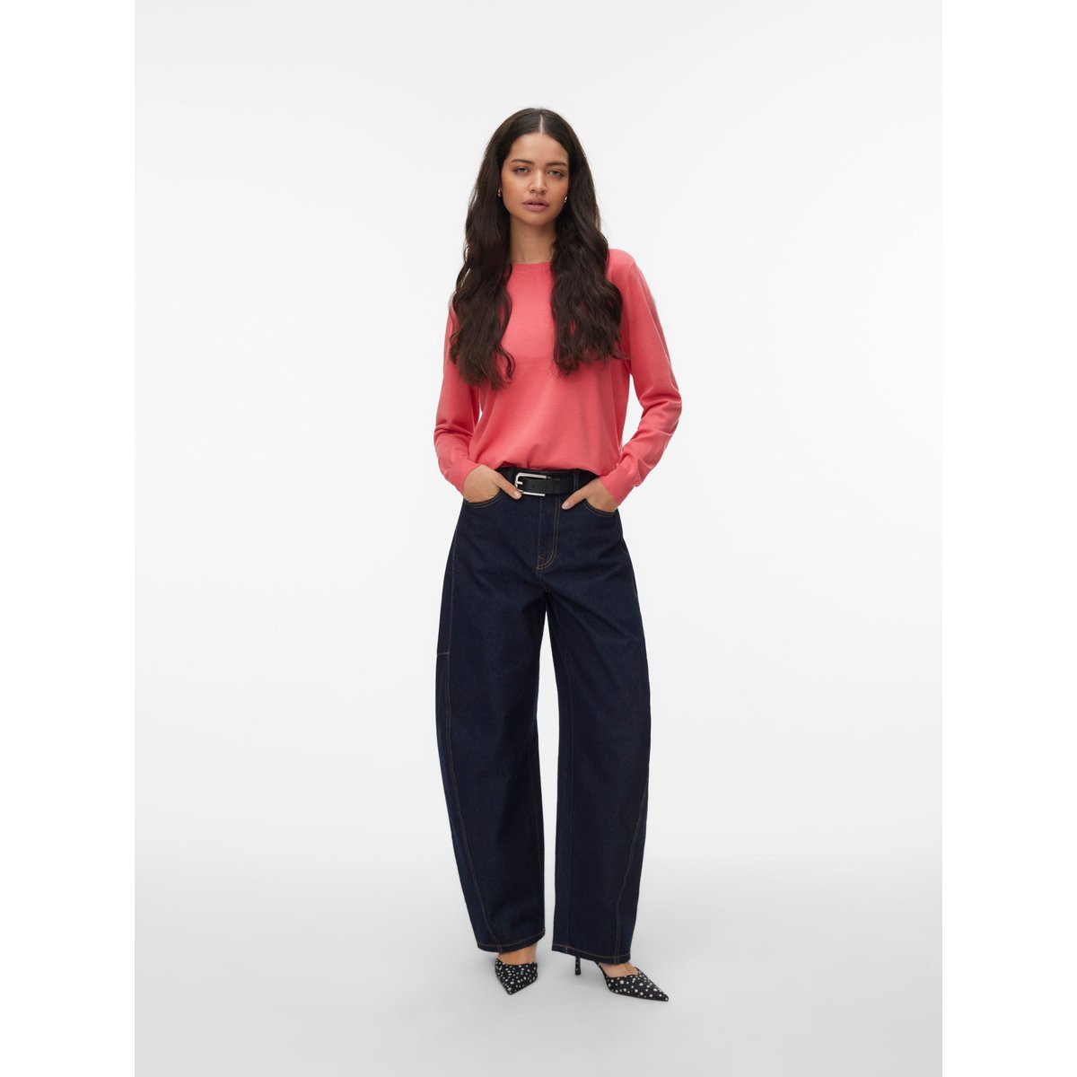 Pull En Maille rose - coral paradise, VERO MODA