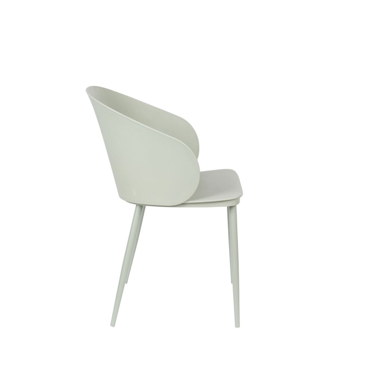 Lot de 2 chaises en résine et métal- GIGI vert d'eau, DRAWER