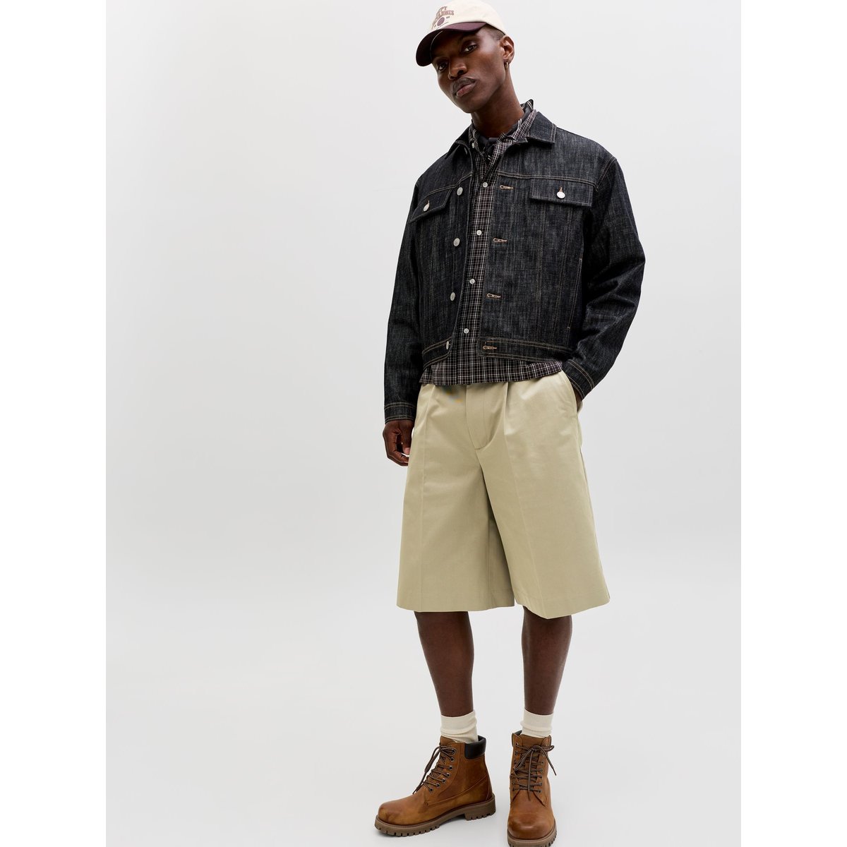 Short Chino jaune - lemon pepper 1, JACK & JONES