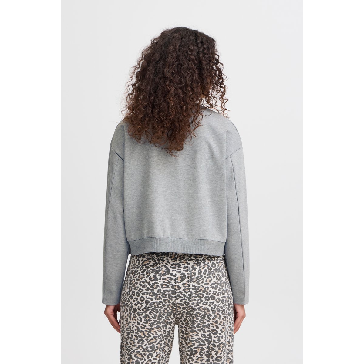 Outerwear gris grey melange, ICHI