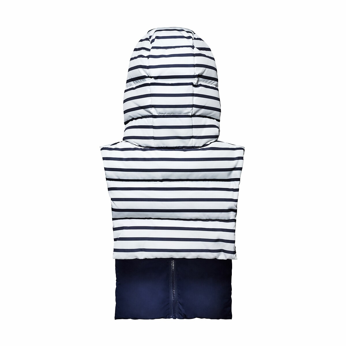 Omkeerbare donsjas met kap, uniseks gestreept marineshirt, FUDOON