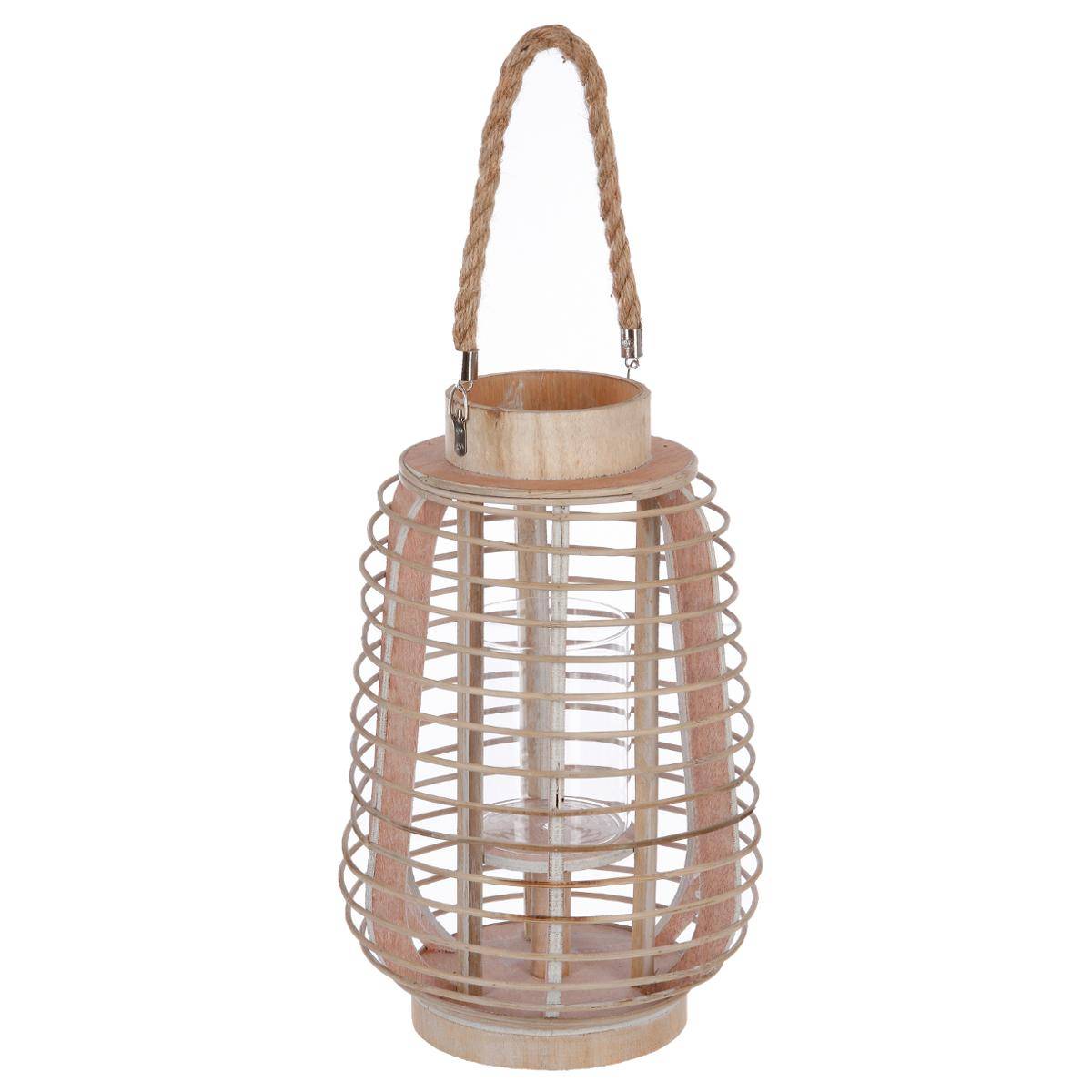 Lanterne RATTAN beige, ATMOSPHERA