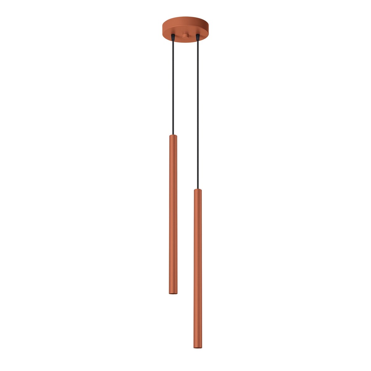 Suspension Acier Ocre Rouge G9 2 Pastelo rouge, EDEN