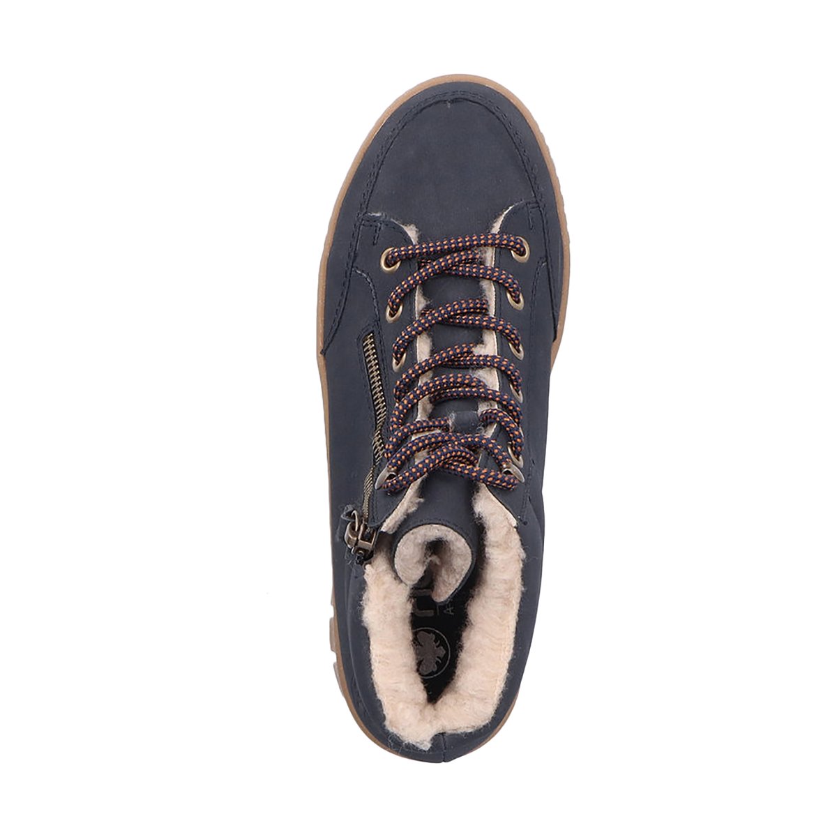 Basket Montante à Lacets Pazifik bleu, RIEKER