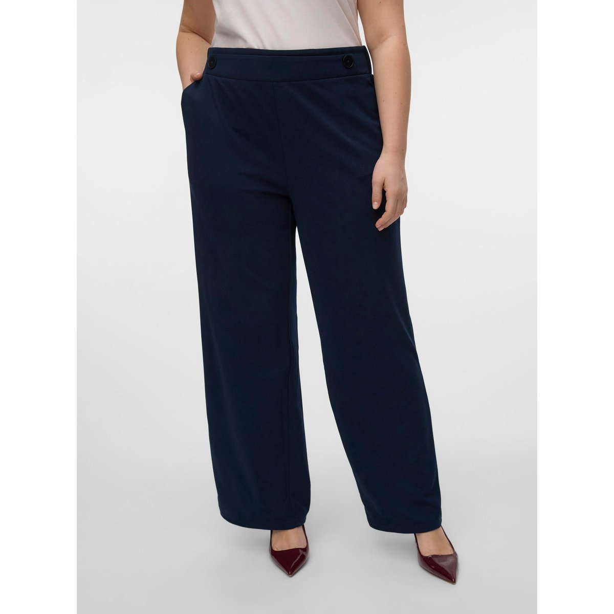 Pantalon À Jambe Large navy blazer, VERO MODA