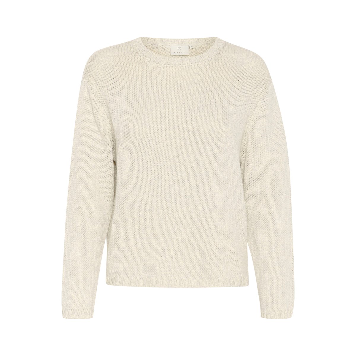 Knitted pullover blanc turtledove melange, KAFFE