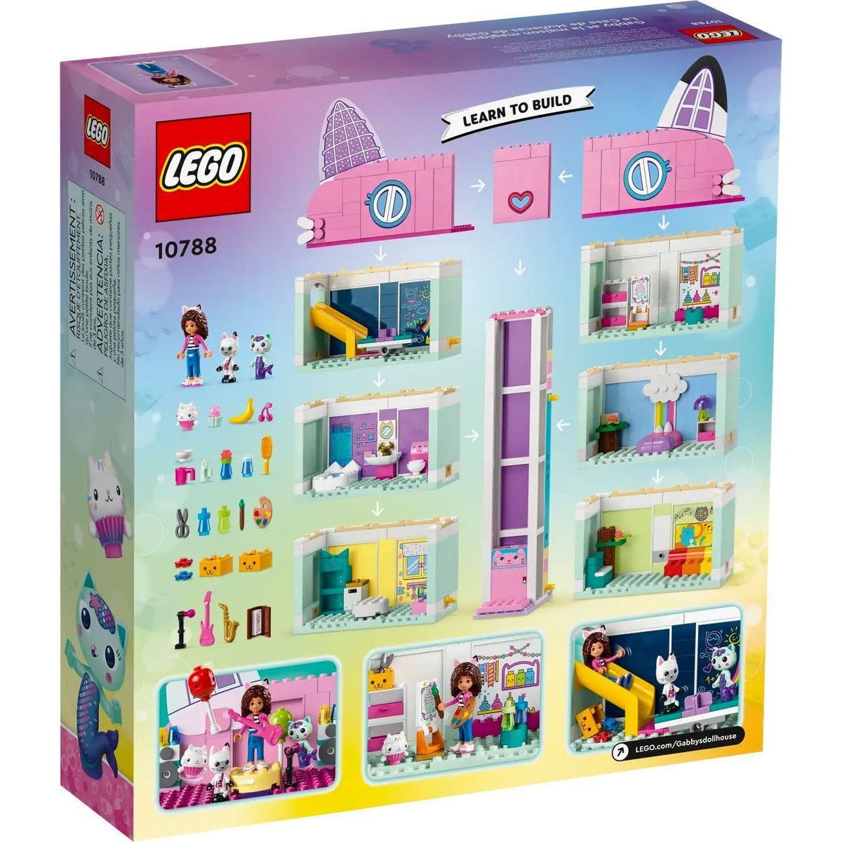 LEGO Gabby's Dollhouse - La maison magique de Gabby - 10788 multicolore, LEGO