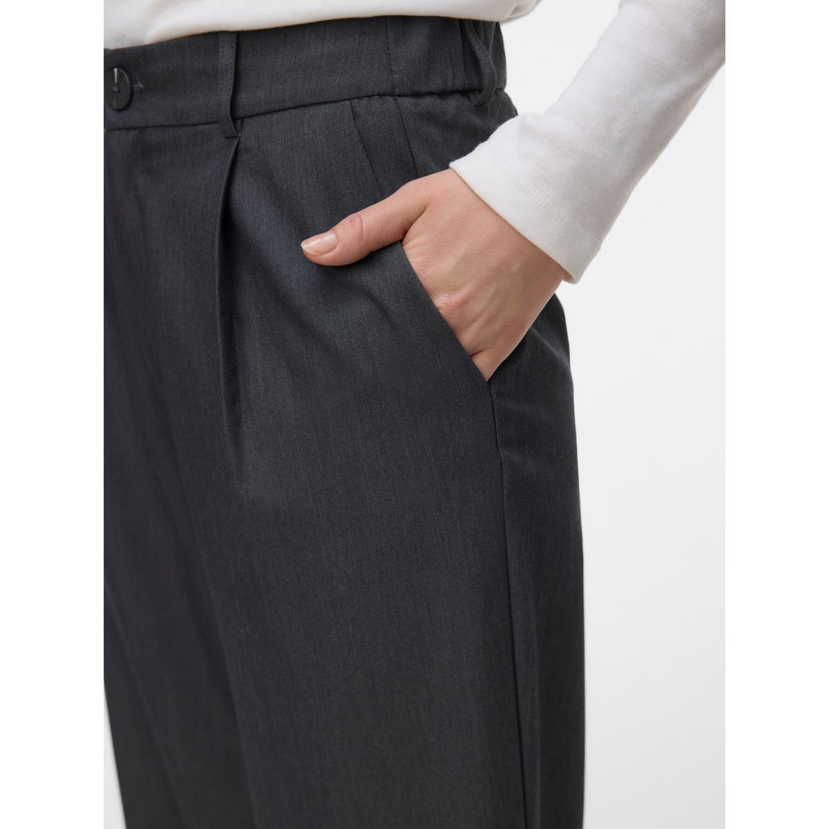 Pantalon De Tailleur dark grey melange, VERO MODA