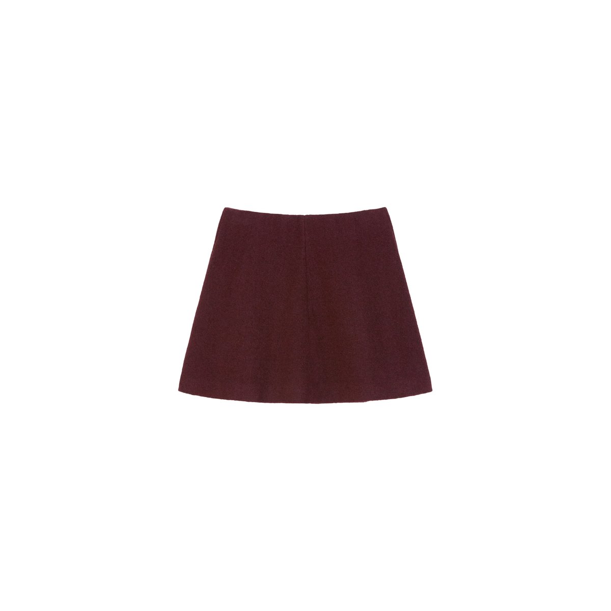 Minijupe A-Shape en laine bouillie dunkelrot, MARC O’POLO DENIM