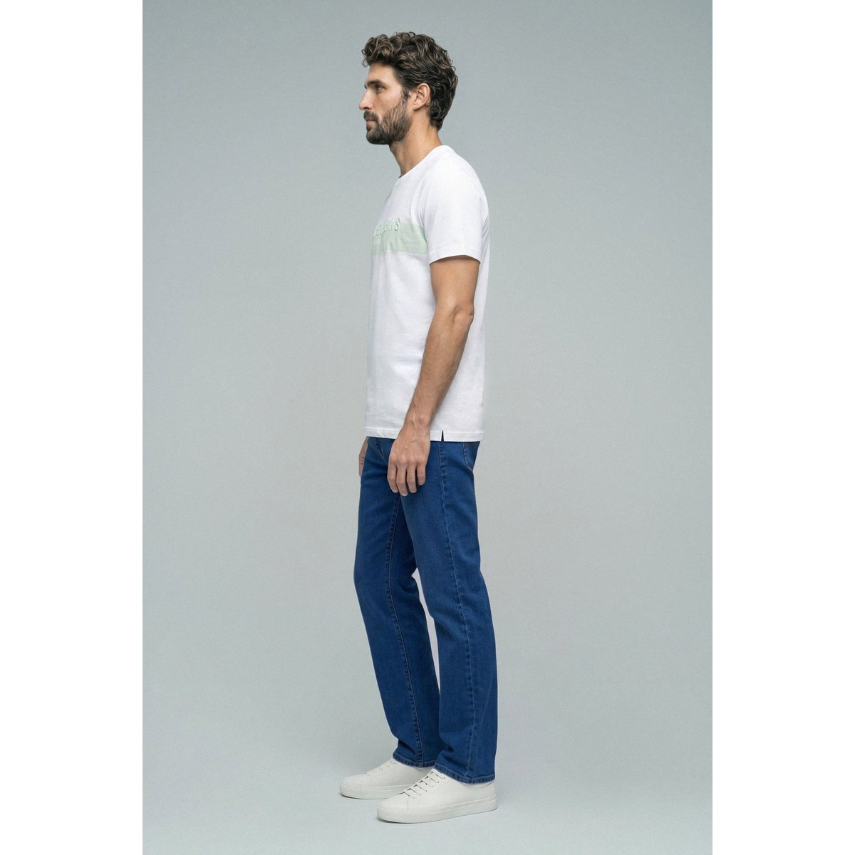 T-SHIRT AVEC BRANDING blanc, SALSA JEANS