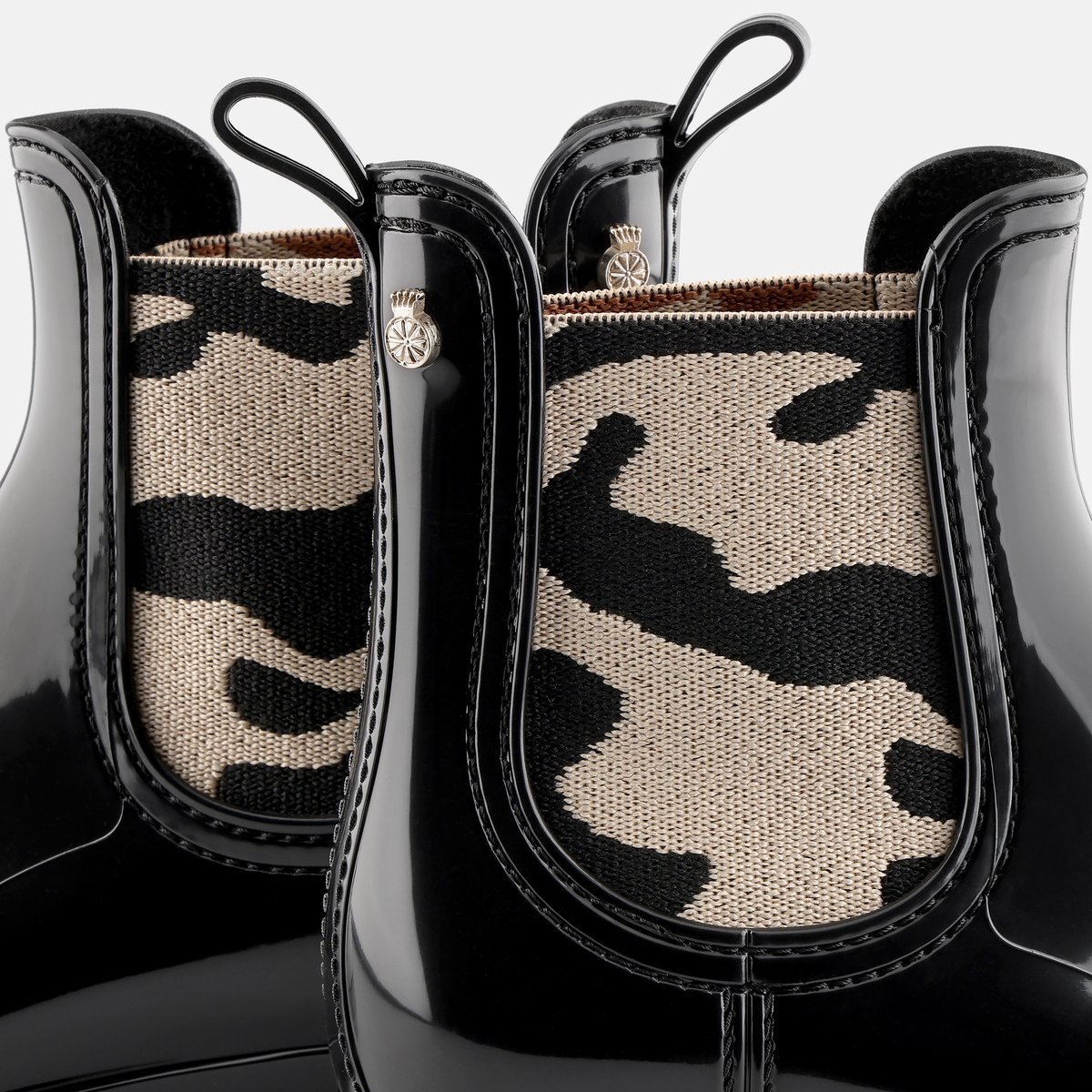 Bottines de pluie Chelsea ROMY noire, LEMON JELLY