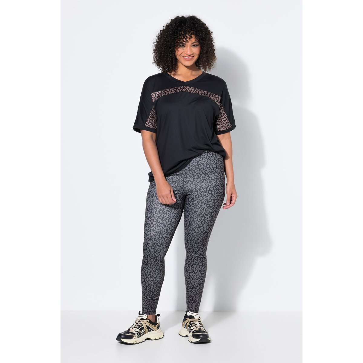 Legging imprimé taupe foncé, ULLA POPKEN