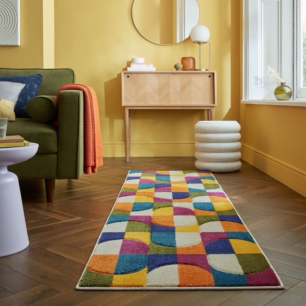 Tapis de couloir CHACHA multicolore, FLAIR RUGS